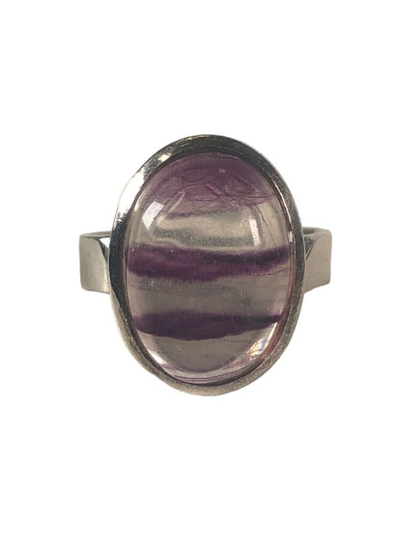 R SS Oval Stone Ring